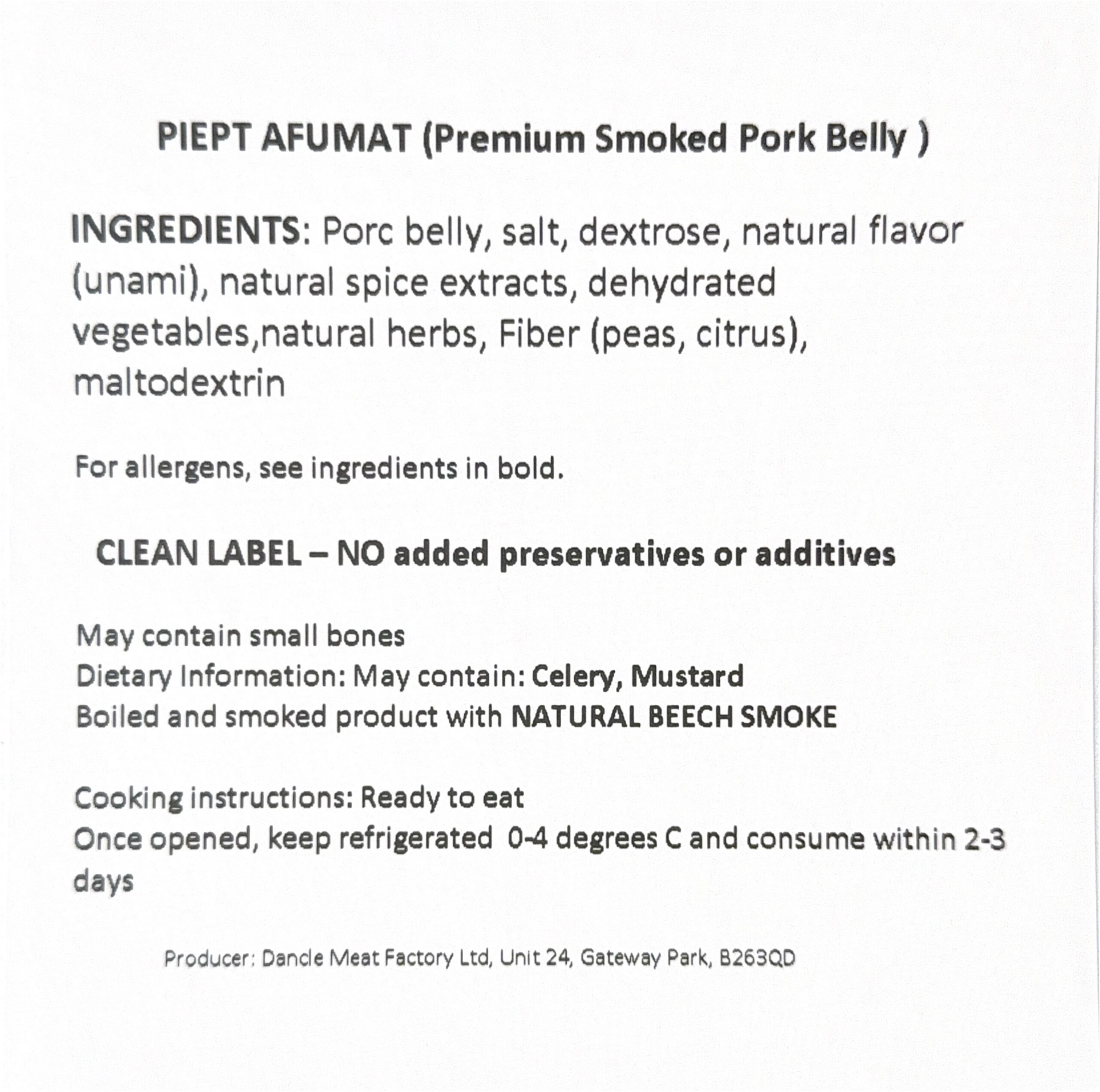 ''Vatra Bunicii'' Smoked Belly - Image 2